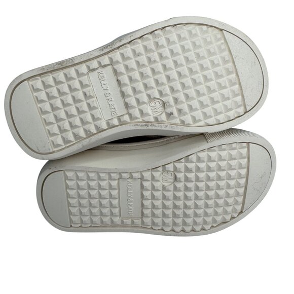 Kelly & Katie Lil Karina Toddler 5T Gold Glitter Ankle Boot Faux Fur Side Zipper - Picture 9 of 9